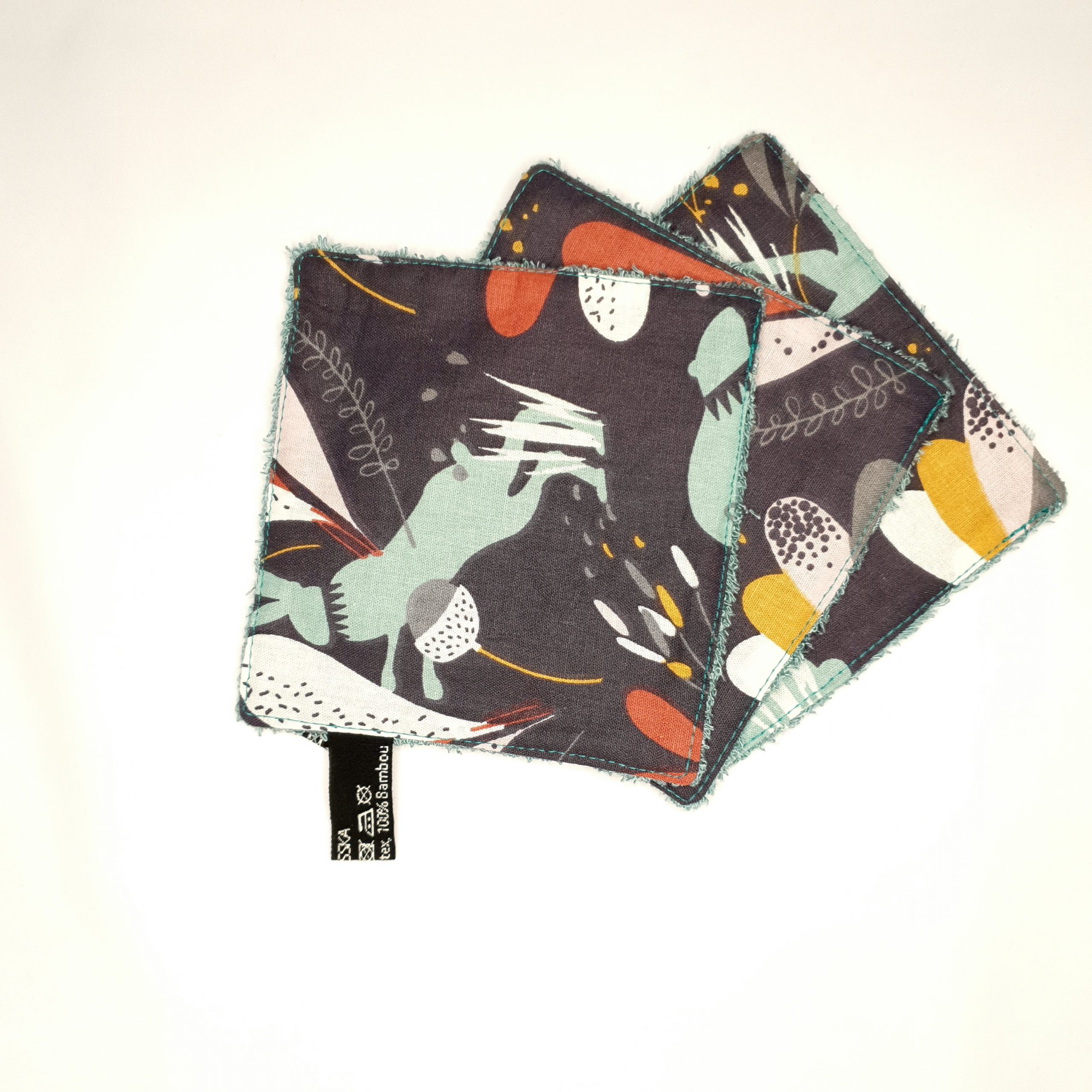 Lot 3 Lingettes carrés lavables.